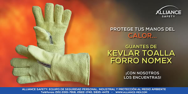 Guantes de Kevlar Toalla (forro Nomex)