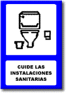 cuide las instalaciones sanitarias