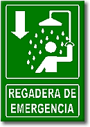 Regadera de emergencia