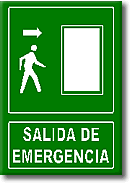 Salida de emergencia. Derecha